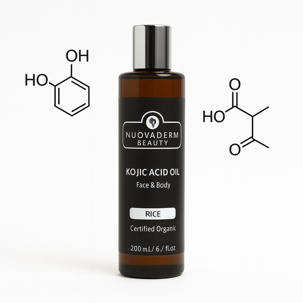 Certified Organic Kojic Acid Brightening Oil – 6.7 oz | Skin Tone Correcting