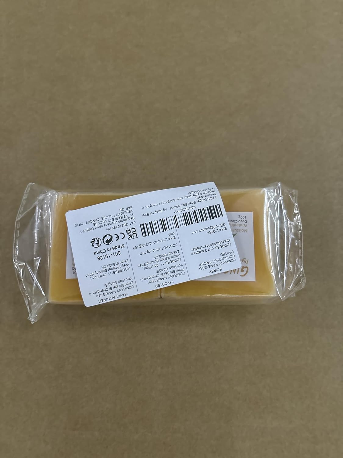 Organic Ginger Detox Soap Bars-3pk