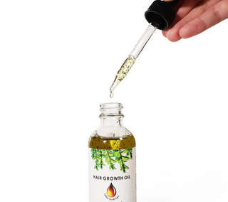 Organic Hair Growth Kit – Hair Oil + Derma Roller | Stimulates Growth &amp; Strengthens Roots