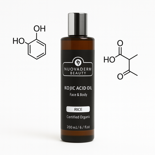 Certified Organic Kojic Acid Brightening Oil – 6.7 oz | Skin Tone Correcting