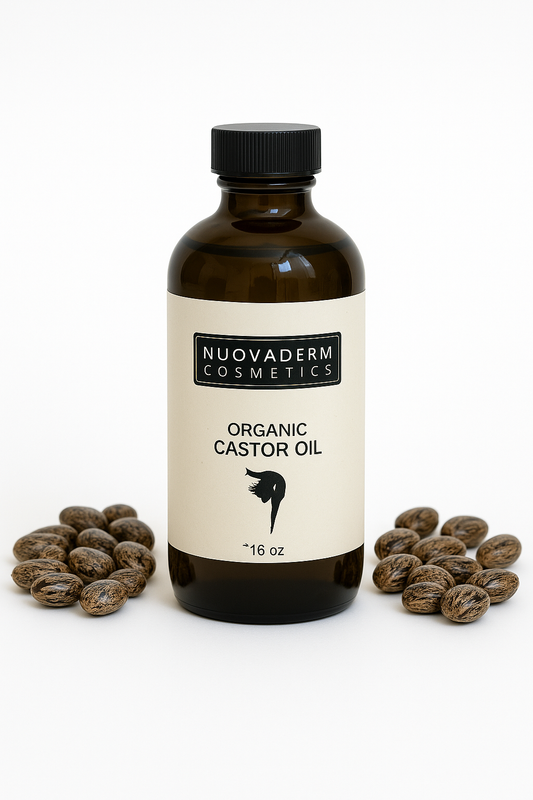 Nuovaderm Certified Organic Castor Oil – 16 oz | Hair, Skin & Lash Nourishment