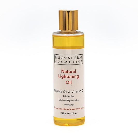 Natural Brightening Oil with Papaya, Vitamin C & Vitamin E for All Skin Types - Anti-Aging Brightening Serum for Face & Body - Moisturizing Face Oil for Fine Lines, Skin Rejuvenation