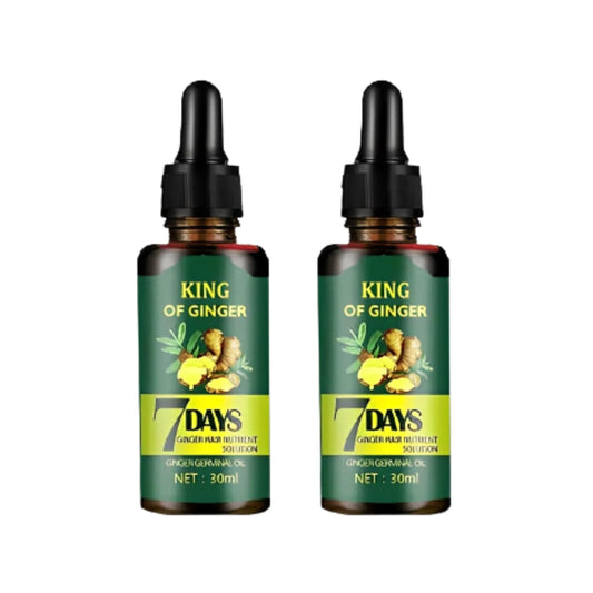 Ginger Germinal Oil, Ginger Hair Growth Oil, Ginger Essential Oil Stop Hair Loss, Supports Healthy Hair, Thinning Hair Treatment Hair Growth Oil for Women & Men 30ML (Pack of 2)