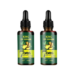Ginger Germinal Oil, Ginger Hair Growth Oil, Ginger Essential Oil Stop Hair Loss, Supports Healthy Hair, Thinning Hair Treatment Hair Growth Oil for Women & Men 30ML (Pack of 2)