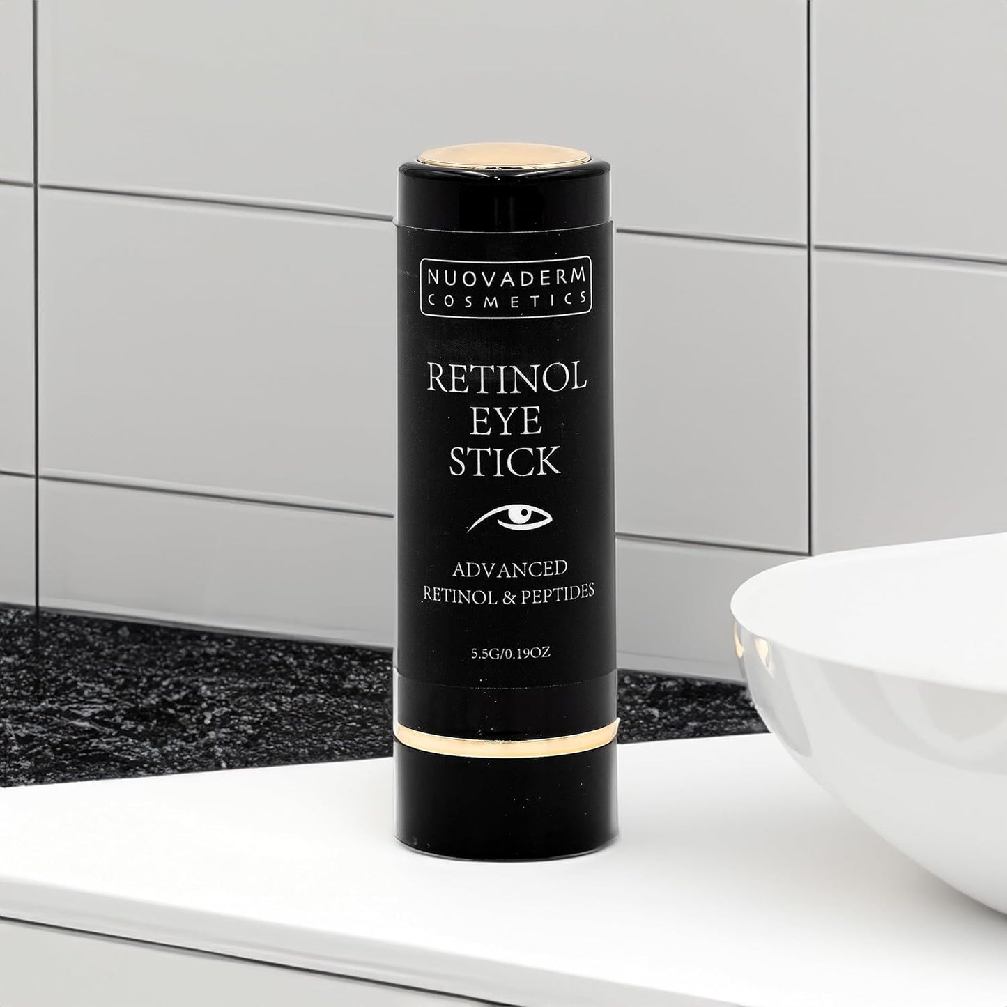 Advanced Retinol Eye Stick Balm - Hydrating Under Eye Stick Brightening Eye Cream with Peptides for Fine Lines, Wrinkles, Dark Circles & Puffiness - Unscented Anti Aging Eye Cream for Women & Men