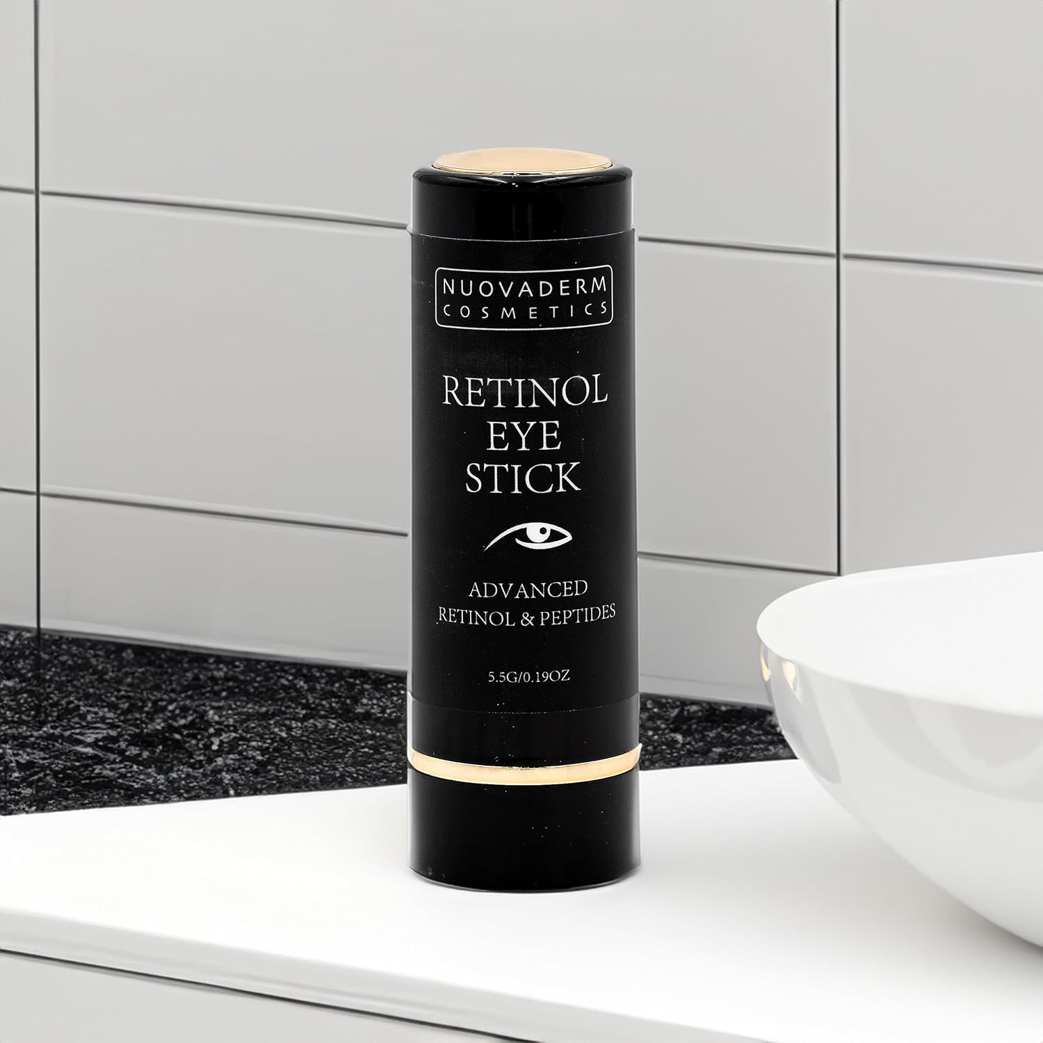 Advanced Retinol Eye Stick Balm - Hydrating Under Eye Stick Brightening Eye Cream with Peptides for Fine Lines, Wrinkles, Dark Circles & Puffiness - Unscented Anti Aging Eye Cream for Women & Men