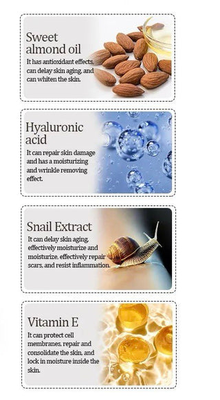 Certified Organic Sweet Almond Oil I Collagen & Hyaluronic