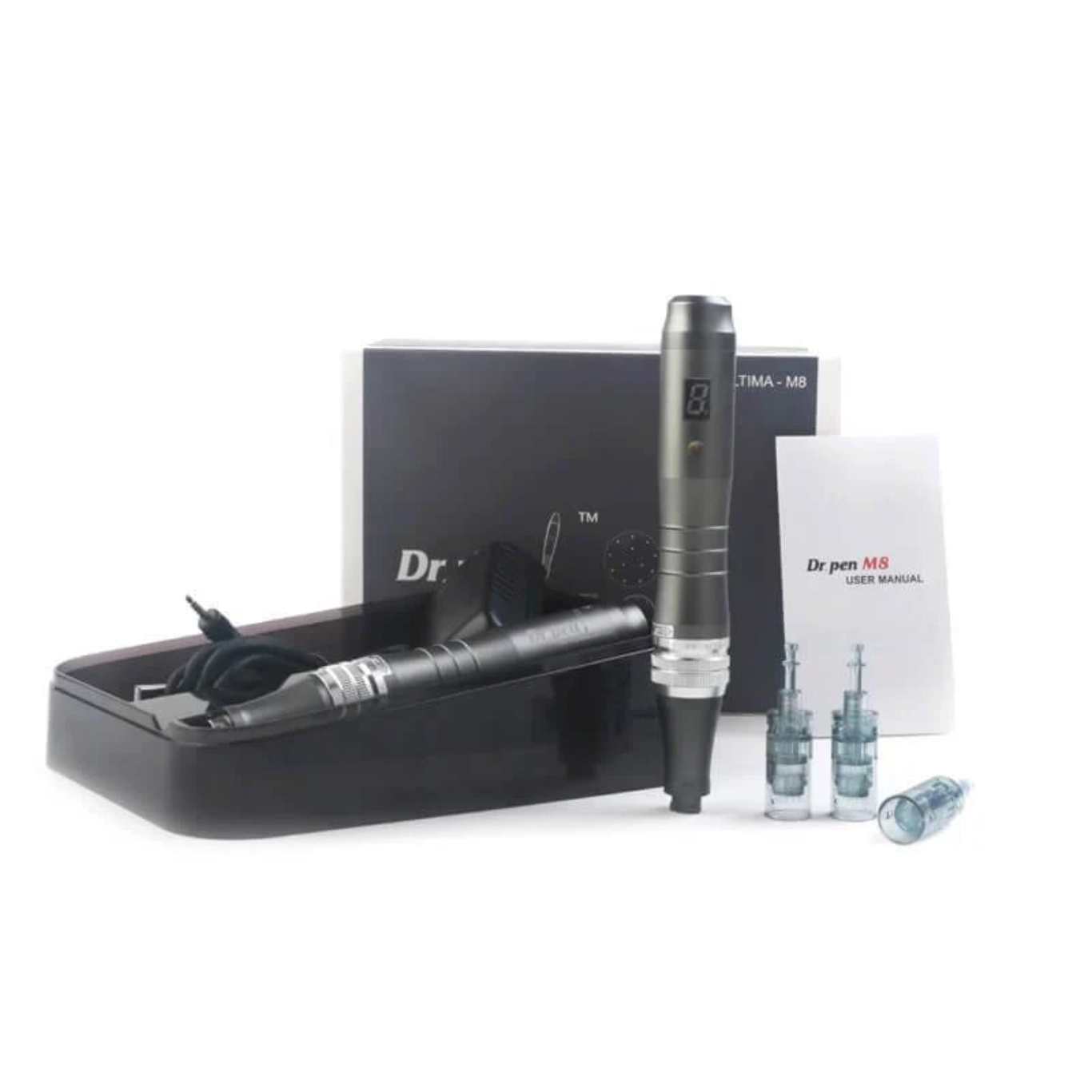 Dr. Pen M8 Ultima Pro Microneedling Pen – 4 (16-Pin) & 2 (36-Pin) Cartridges